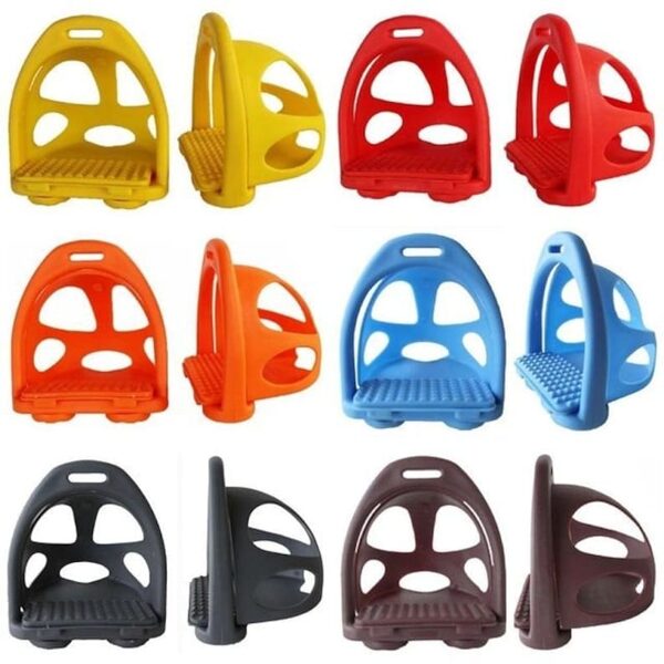 PLASTIC ENDURANCE STIRRUPS WITH SAFETY CAGE - 120